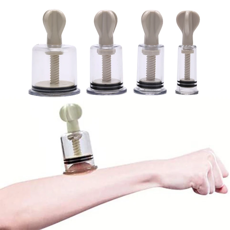 4 Veľkosť bradavky Sucker Egrerger Bipker Clamps Pussy Pump Clitoris Clitor Vákuum stimulujte zväčšenie prsníka Sex Sex Hray pre ženy muži BDSM BDSM