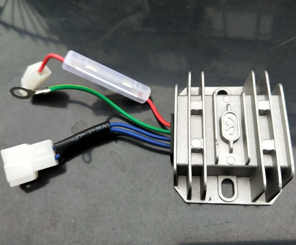 4 vodiče 178F/186F regulátor napätia usmerňovača pre generátor dieselového motora KDE3500 KDE5000 KDE6500 KDE6700 DC 12V