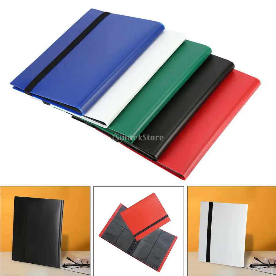 4 vrecká Obchodná karta prepravy spojivky Binder Binder pre športové karty Knihy Knihy Card Storage Puzdro