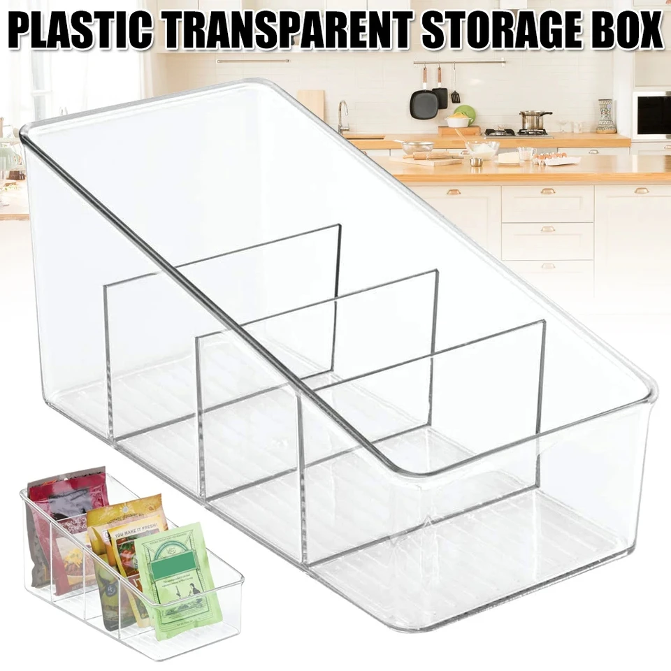 4 vrstvy na skladovanie potravín Containery Pantry Organizátor Desparent Kuchy