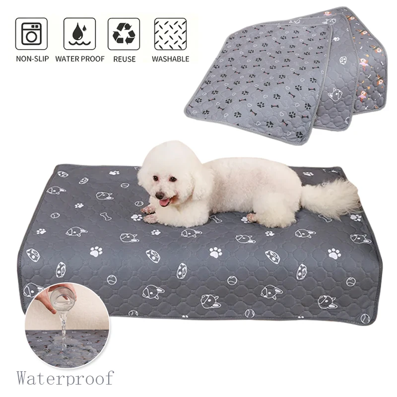 4 vrstvy umývateľné psie močenie vankúšiky psie psie plienka Mat vodotesná šteniatka výcvik Plienka Pet Pet Supplies
