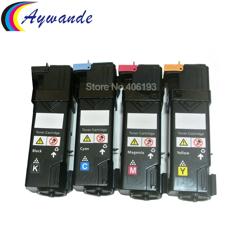4 x Kompatibilný pre Xerox Phaser 6128 6128MFP 6128MFP/N Color Toner Cabtridge 106R01455 106R01452 106R01453 106R01454