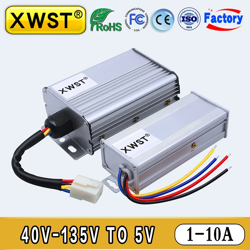 40-135V až 5V DC až DC izolovaný prevodník 48 V 60V 90V 110V 120V až 5 V Krok nadol Buck napájacie napájanie Inverter pre zvukové dropship