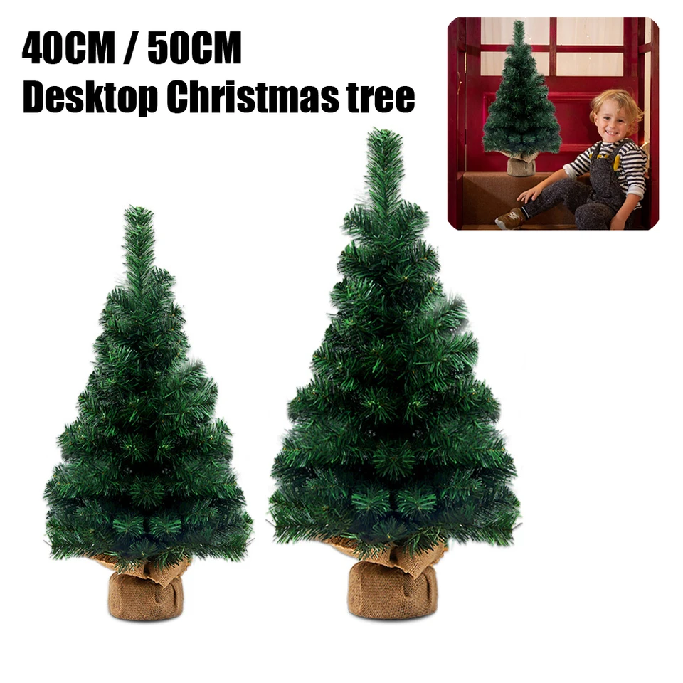 40/50 cm Mini umelý vianočný stromček Decorácie vianočný strom holé stromové simulácie Desktop vianočné novoročné dekorácie pre dom