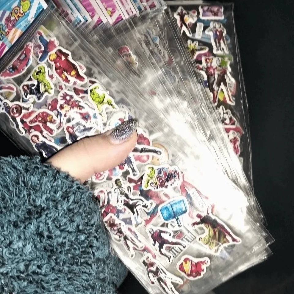 40/80 Listy zmiešané balíčky detské nálepky 3D nafúknuté objemové zošity Zvieratá autá Cartoon Stickers for Girl Boy Birthday Darček