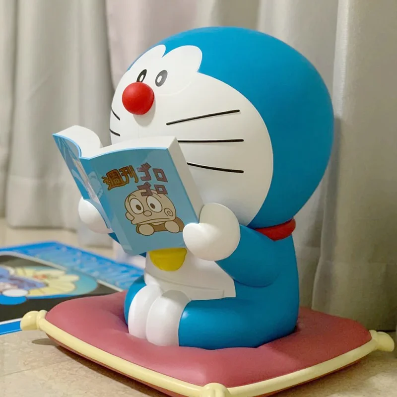 40 cm 1: 1 Veľká veľkosť Doraemon Night Light Anime Anime Obrázok Zbierka modelu PVC Action Figurine socha bábiky Domáce hračky Hračky