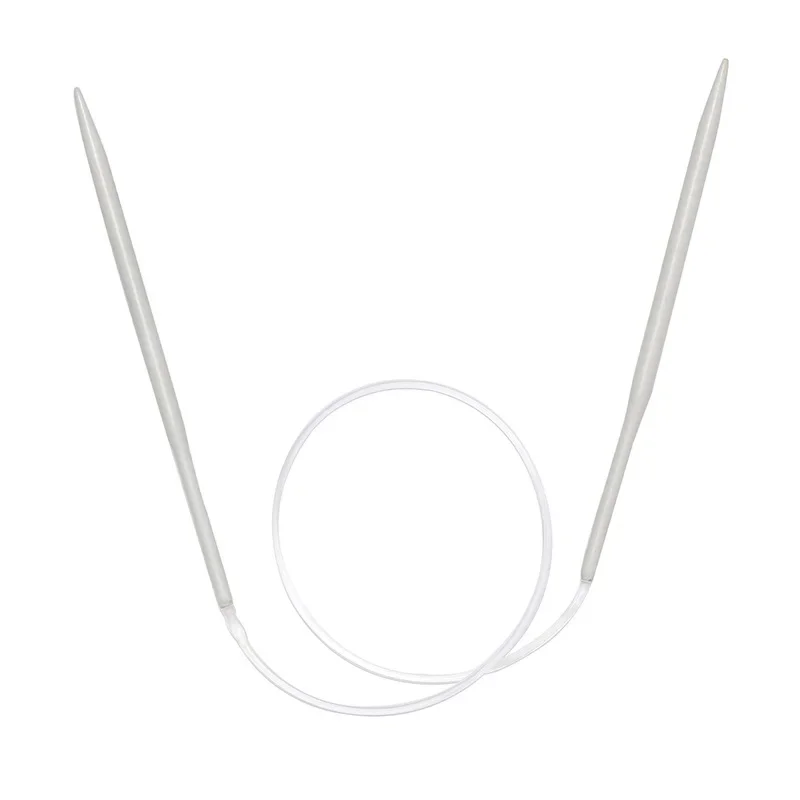 40 cm 60 cm 80 cm hliníkový porcelánový povrch Kruhové pletacie ihly háčkované ihly na pletenie DIY tkanie kolíkov ihly 2-12 mm