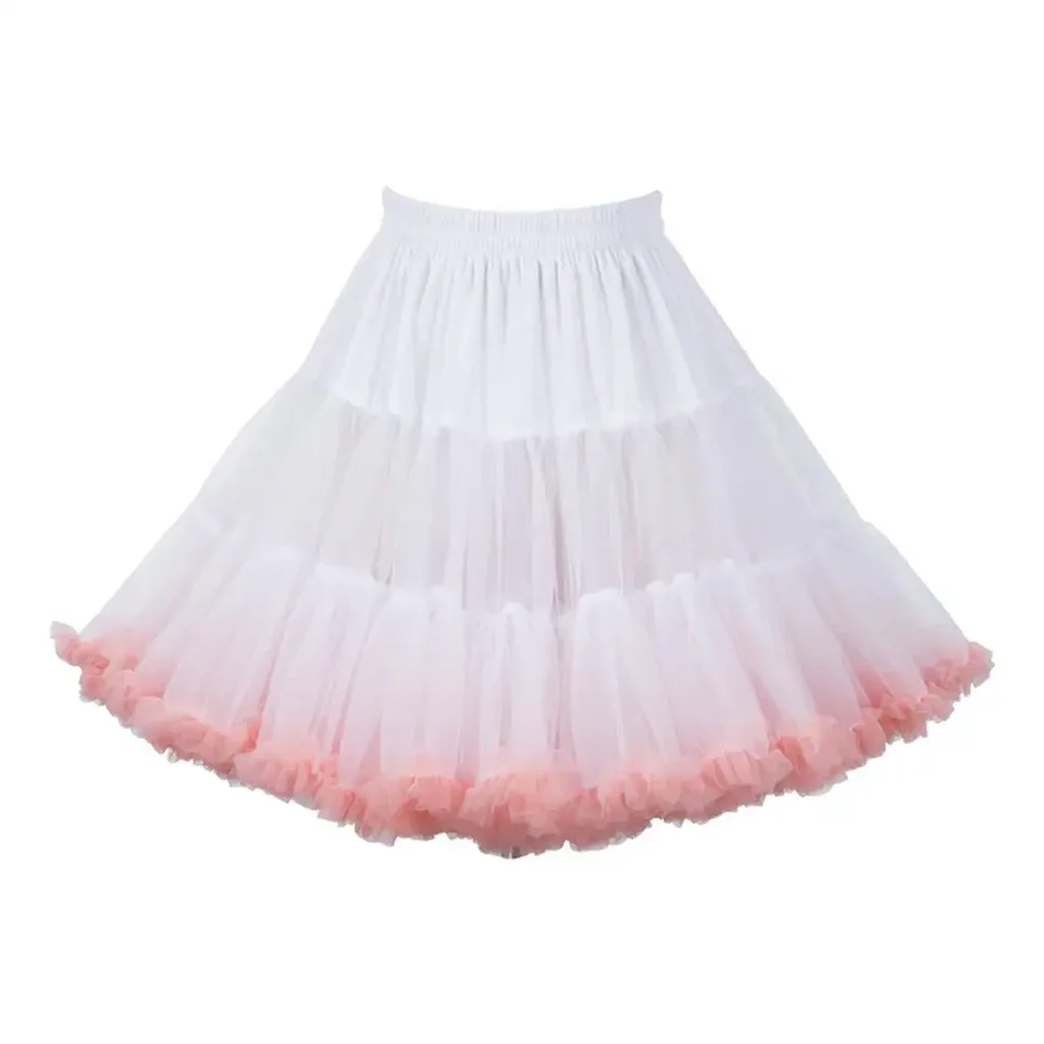 40 cm Blossom Bubble Bubble Puffy Tulle Petticoat Candy Contrat Contrat Color Pink Tutu sukň