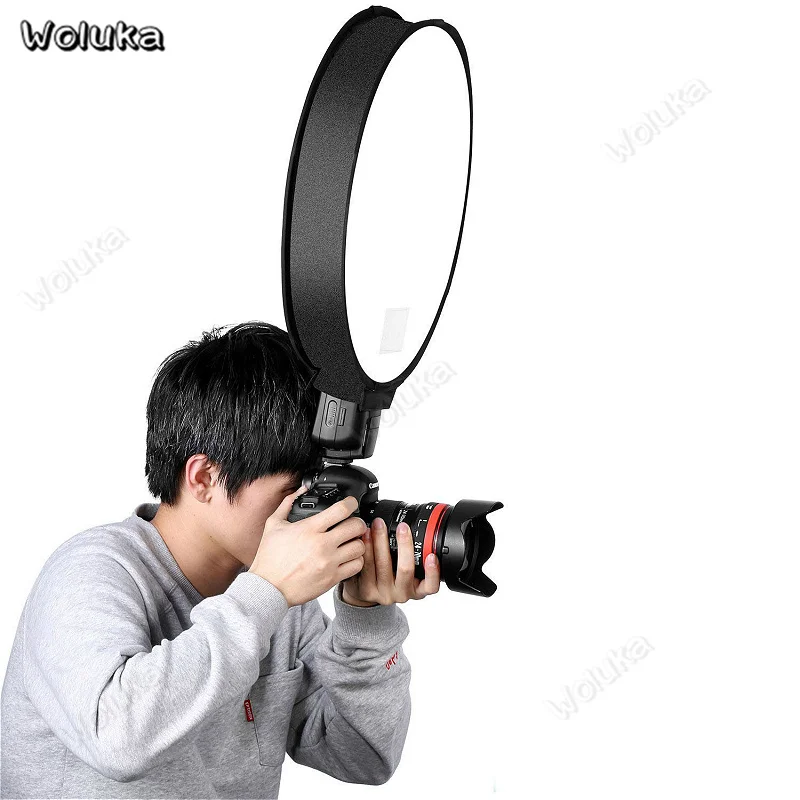 40 cm prenosný skladací okrúhly tvar Speedlite softbox difúzor pre difúzor softboxu Flash svetlo CD50 T10A