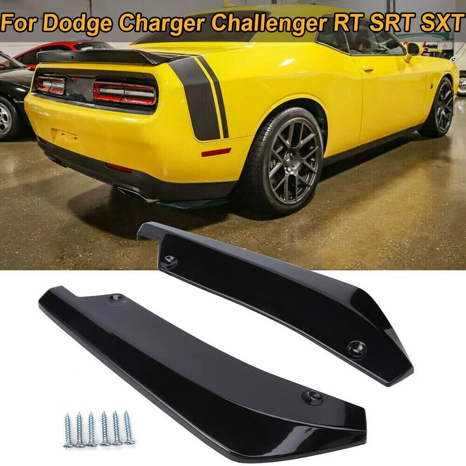 40 cm Zadný nárazník Side Spoiler Difuzér Canards Apron Universal pre Dodge Charger Challenger RT SRT SXT Car Accessories