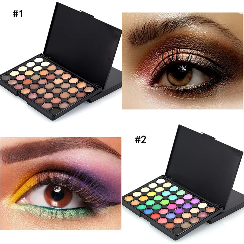 40 farebná paleta matných očných tieňov Zemná farba trblietavý trblietavý lesk Earth Eye Shadow Power Set Cosmetic Makeup Tools Makeup