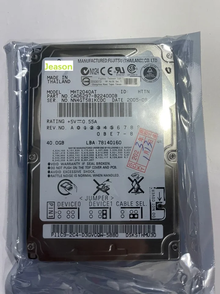 40 GB 4200 ot./min. IDE Pata 2,5 