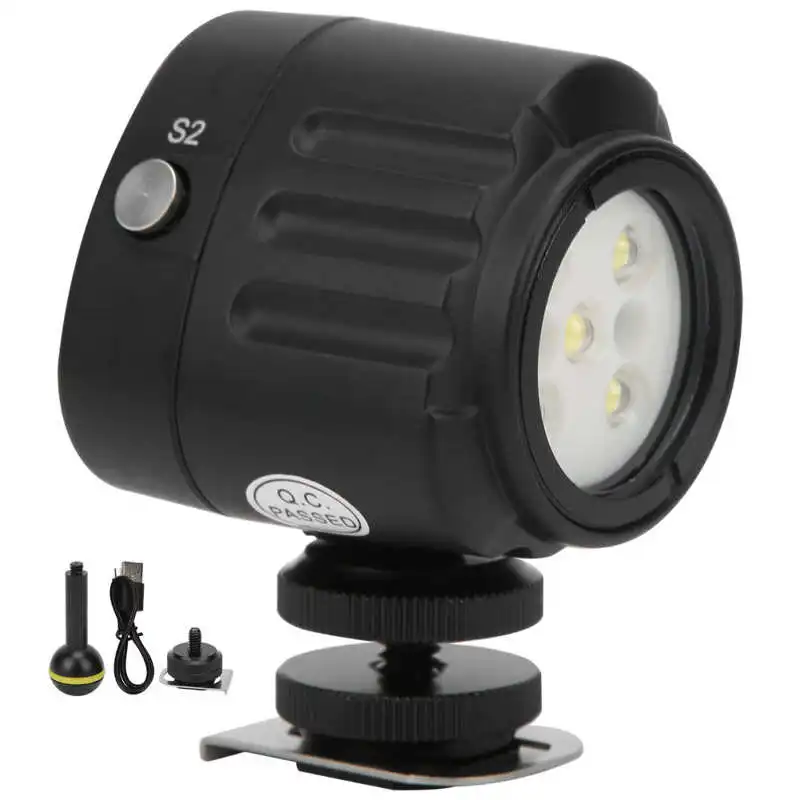 40 m pod vodou Video Light 7500K Vodotesné LED dióda LED baterka pre dji akciu 3 4 pre SJCAM SJ4000 SJ8 PRO