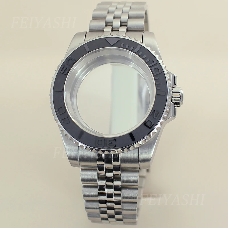 40 mm mužské hodinky 20 mm jubilee náramok Sapphire Glass pre Seiko NH35 NH36 NH38/34 MIYOTA 8215 ETA 2824 MOHE
