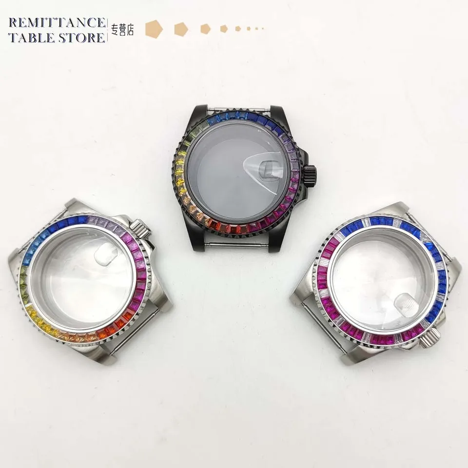 40 mm pánske puzdro NH35 Diamond Branch Sapphire Glass 315L z nehrdzavejúcej ocele Zostava Zostavy výmeny mechanického puzdra