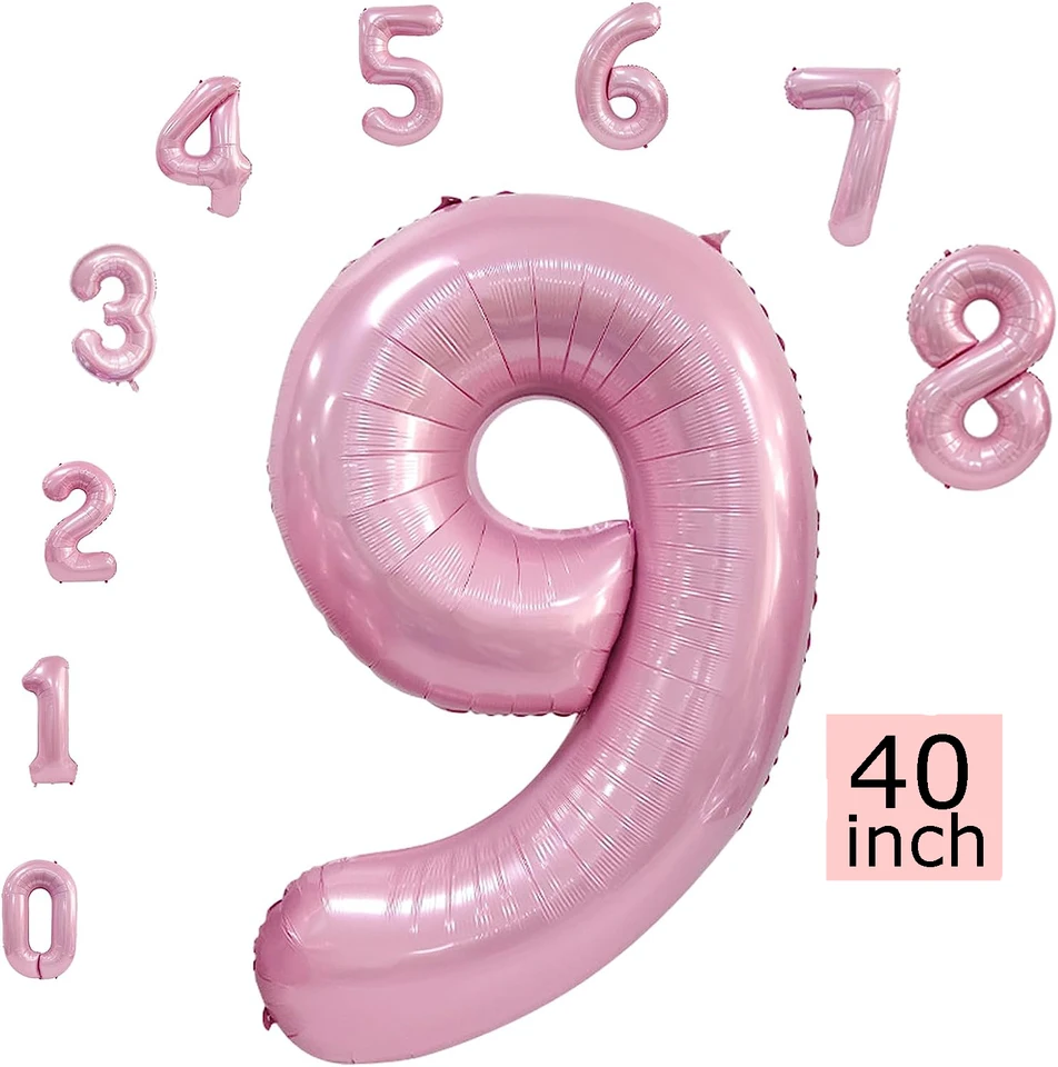 40 -palcové číslo fólie Balóny Blue Rose Gold Pink hélium Balóny na narodeninovú oslavu Svadobná dekorácia bábätko Dodávky