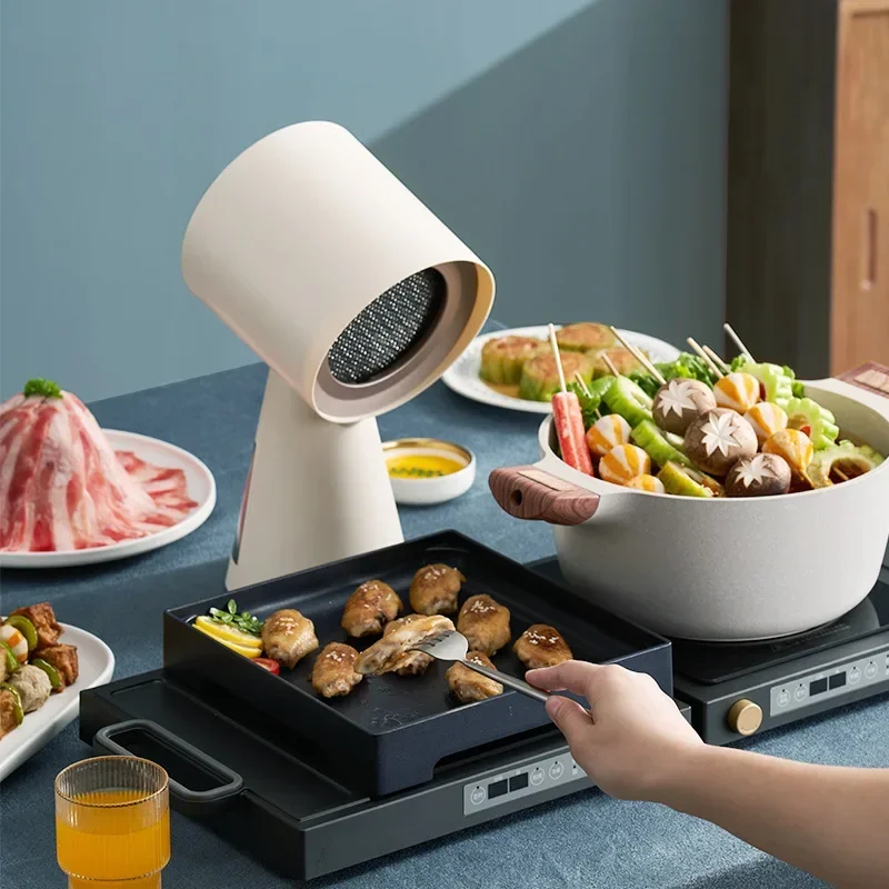 40 W napájanie Malé vysoké objem vzduchu Desktop Range Ranges Hoods Grilovanie výfukových ventilátorov prenosné cestovné mini kuchyňa extraktor k kapucne