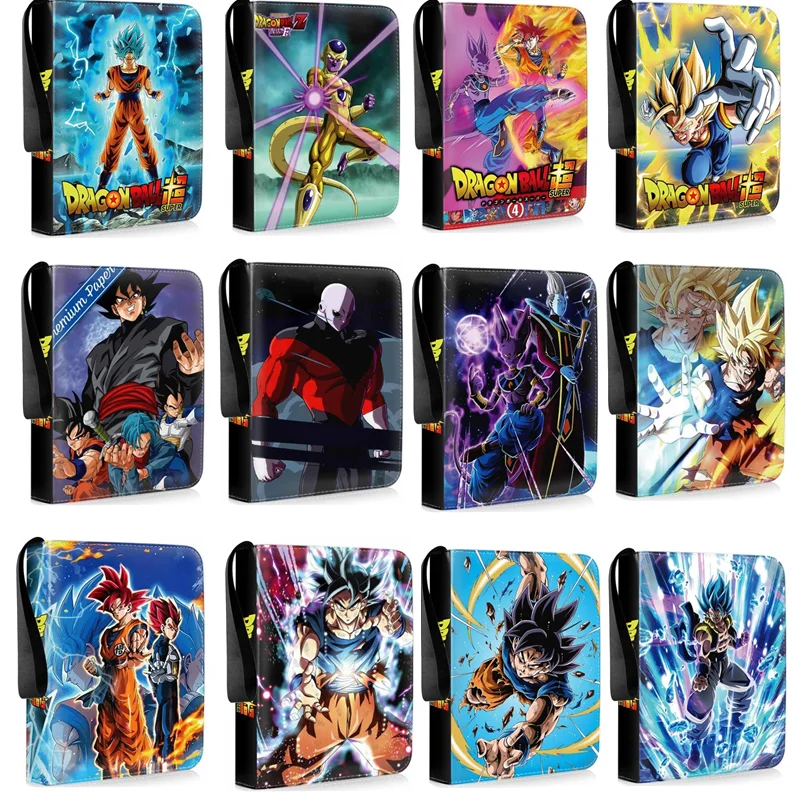 400/900ks Dragon Ball Freeza Card Zipper Binder Book Priečinok Anime Son Goku Vegeta Pu Zipper Cards Collection Album Darček