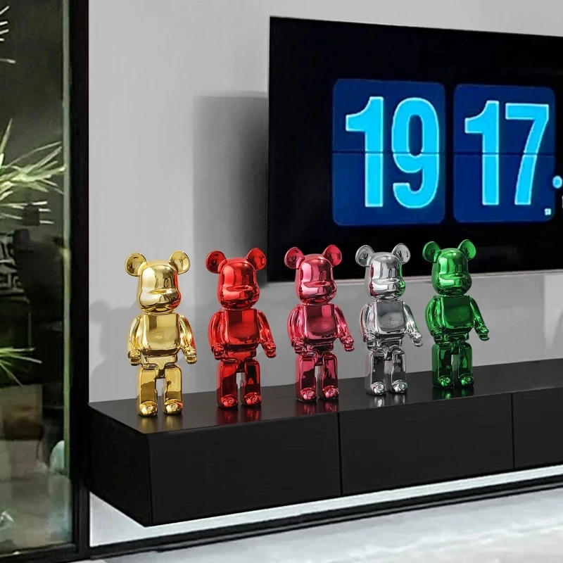 400% medveď medveď@Brick Action Figure Figure Bear Toys PVC 26cm Model Figure DIY farby bábiky Detské hračky vianočné dekorácie
