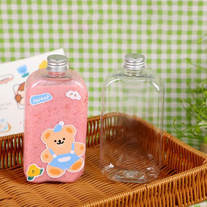 400 ml plastový roztomilý jogurt voda Fľaša prehliadka Pitie fľaše ovocie ovocie Kawaii mliečna kartón Shaker Fľaša pre deti/dievča/dospelý