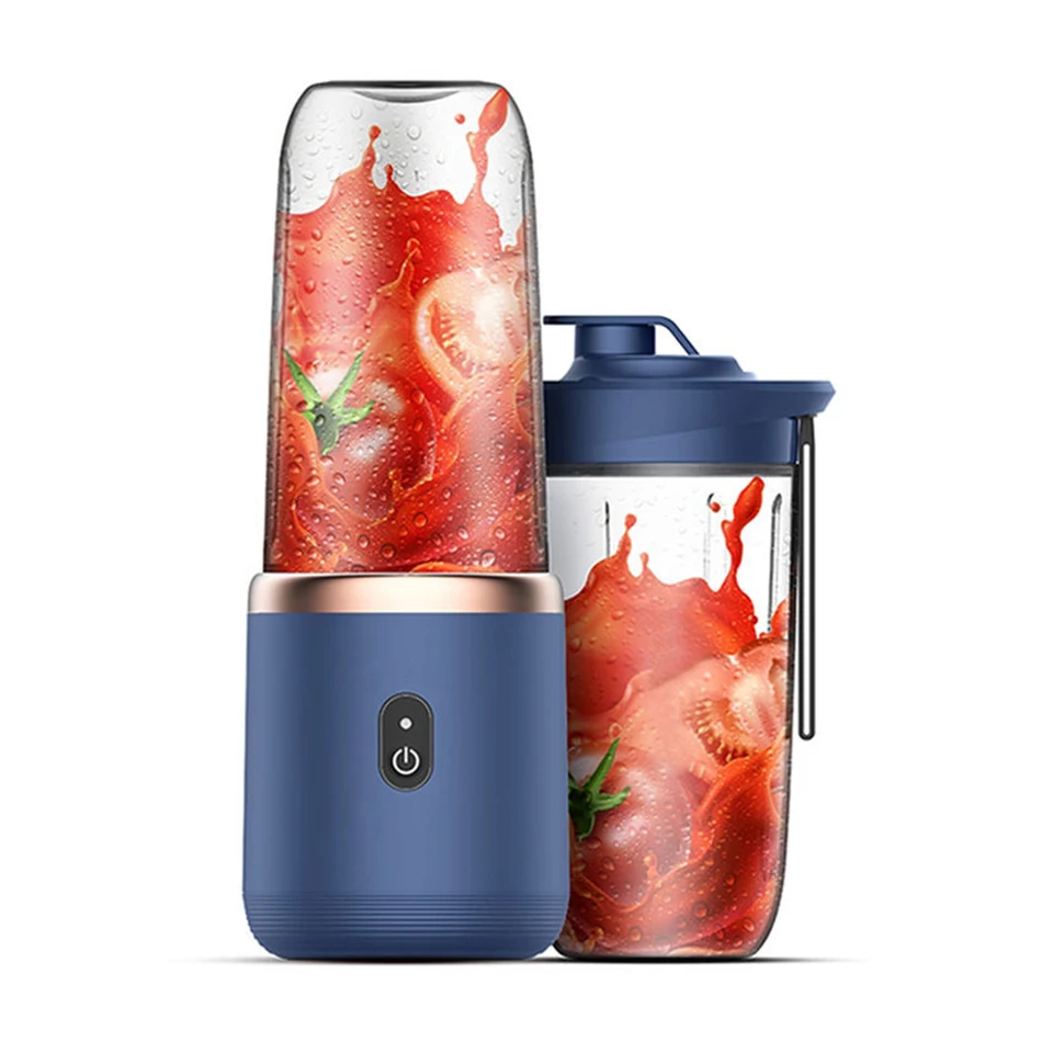 400 ml prenosný mixér so 6 čepeľami z nehrdzavejúcej ocele Juice Mixer stroj USB Smoothie Fruits Juicer & Sport Cup s vekom