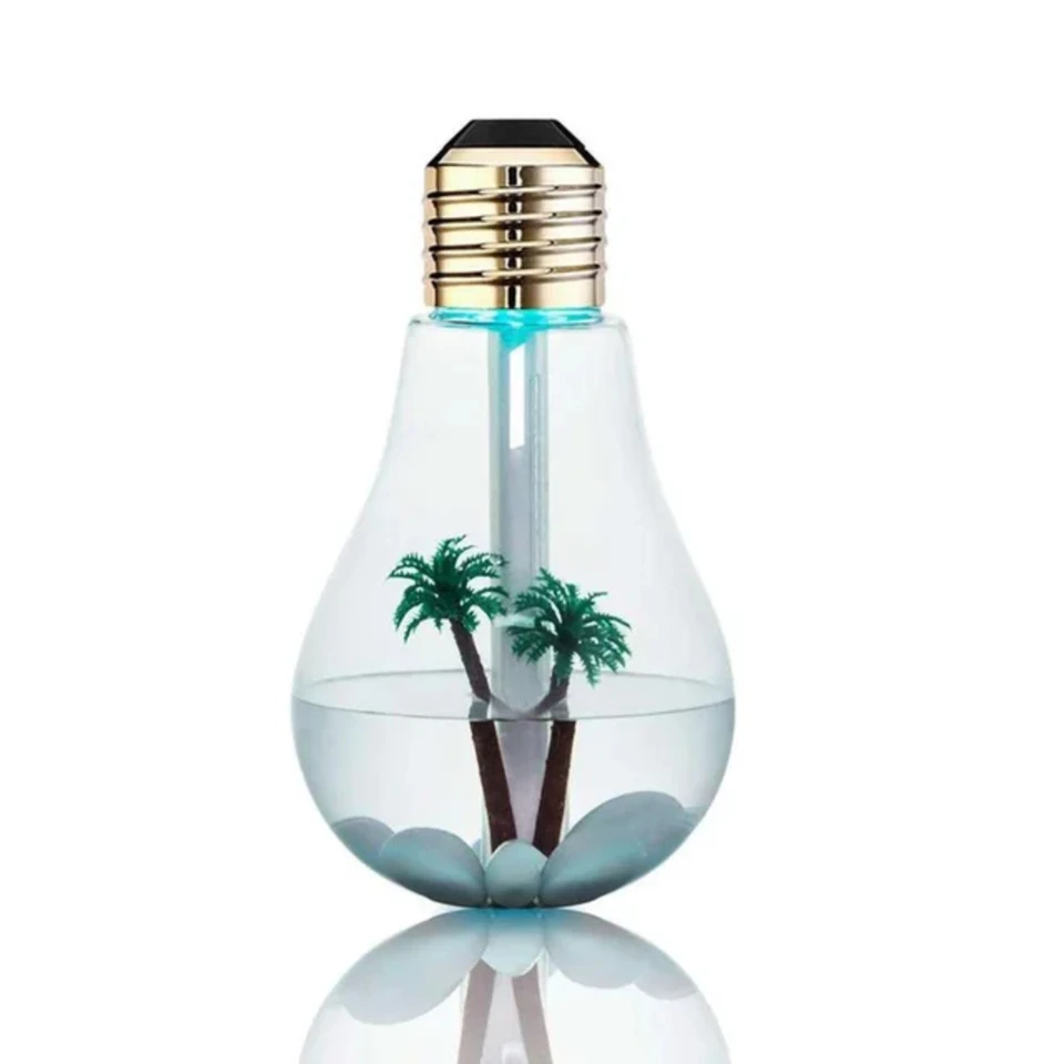 400 ml žiarovky vzduchový zvlhčovač ultrazvuková chladná hmla s zapnutím/vypnutím 7 farieb Nočné LED Nočné svetlá vzduchu Fastener Mist Maker