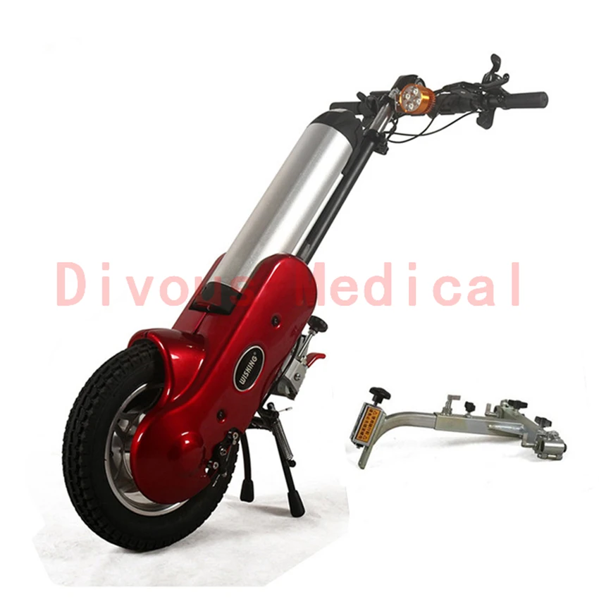 400 W 12 -palcový elektrický handcycle Manuál Ručné pripevnenie pre invalidné vozíky Sportové systémy elektrických handbike