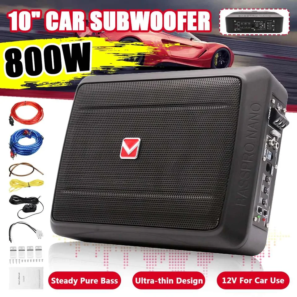 400 W/800W 8/10/15 palca Ultra Thin Subwoofer Active Active Subwoofer Audio reproduktor basový zosilňovač automatický priestorový zvuk zvuk