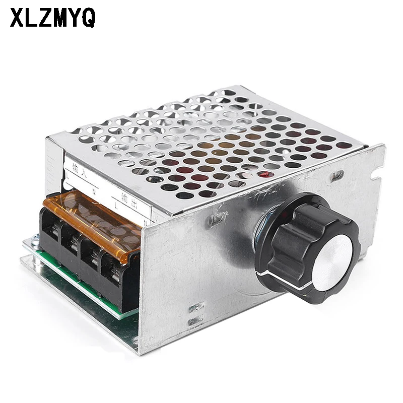 4000 W 220V AC SCR regulátor napätia Stiahnutie elektrickým regulátorom motora DIY Elektronická teplota stmieva
