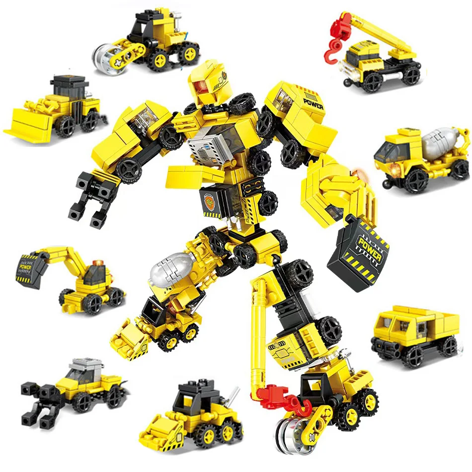 405ks 8in1 Engineering Transformácia Robot Building Building Building City City Construction Brick Hračky Spravené pre deti