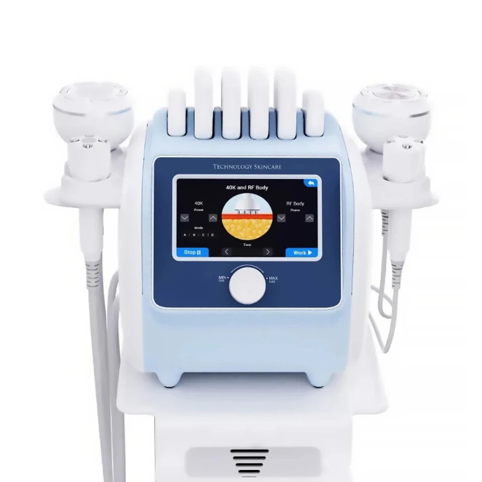 40K kavitácia ultrazvukový multipolárny RF Body Slimming Machine pokožky Utiahnite Nástroj na tvár omladenie omladzovanie kozmetického zariadenia proti vráskaniu