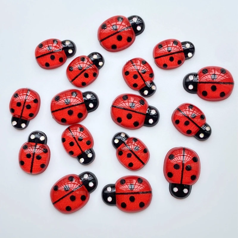 40ks nová živici roztomilý mini hmyz plochý zadný cabochon scrapbooking vlasové luky centrum ozdoby DIY príslušenstvo f8