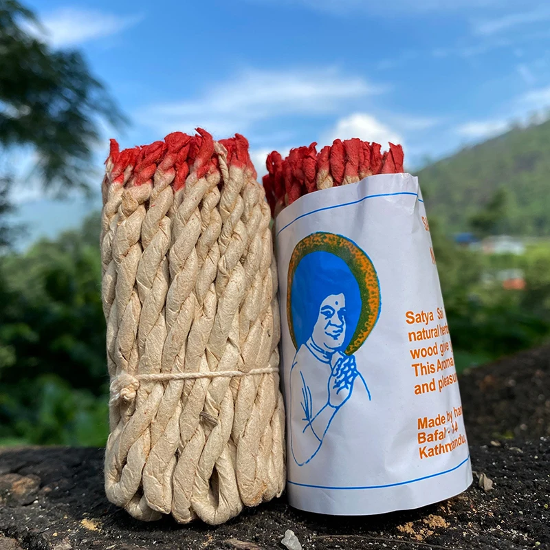 40ks ručne vyrábané Nepál Tradičné ručne vyrábané lano -kadidlo Cedar Aromaterapia Burning Lope Fragrance Yoga Meditácia Sandalwood