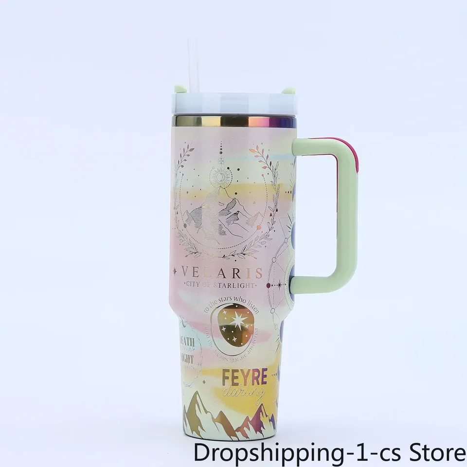 40oz z nehrdzavejúcej ocele Thermos Cup 304 Custom Creative 3D tlačená z nehrdzavejúcej ocele Thermos Cup Outdoor Auto s rukovlnou šálkou