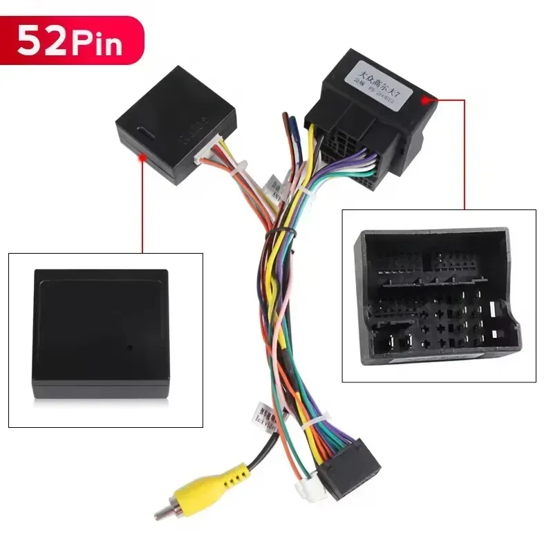40pin 52pin konektor ISO pre Volkswagen Golf 5/6/Polo/Passat/Jetta/Tiguan/Touran Skood Car Can Radio Player Wire Hraness Canbus Box