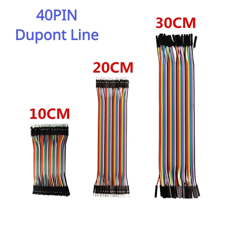 40pin/set Dupont Line Muž na mužskú samicu na samicu samec k ženským drôteným káblom 10 cm 20 cm 30 cm pre Arduino DIY Kit