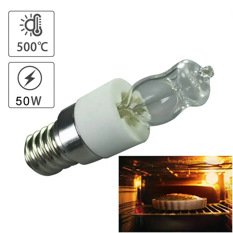 40W/50W E14 OVNEJ žiarovky 110V/220V Halogénová pec vysoká teplota 500 ℃ Odolné bezpečné sušičky Mikrovlnná žiarovka