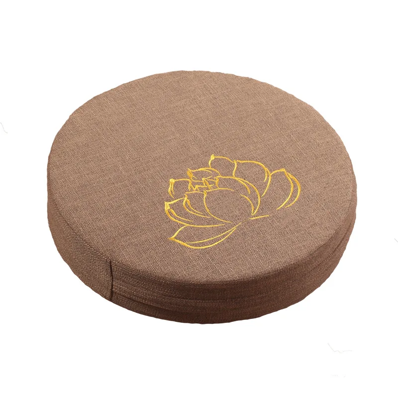 40x6cm joga meditát vankúša bielizeň meditát operadla vankúš Japonská tatami rohož odnímateľná a umývateľná okrúhla jogová rohož 40x10cm