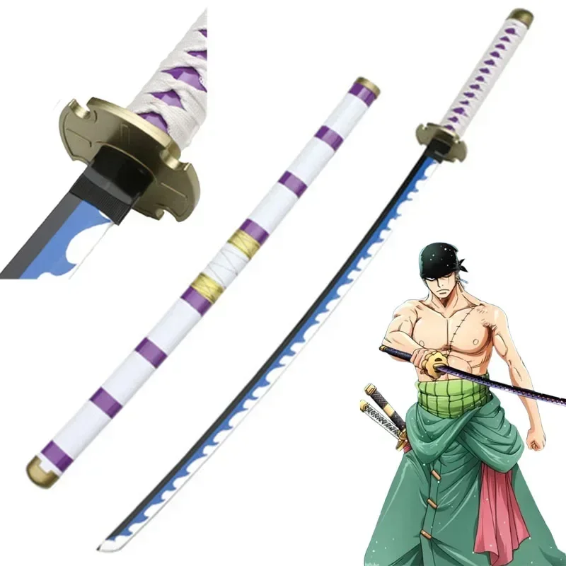41inch najnovší cosplay roronoa zoro 2. Kiletsu Wood Sword Prop Road Play