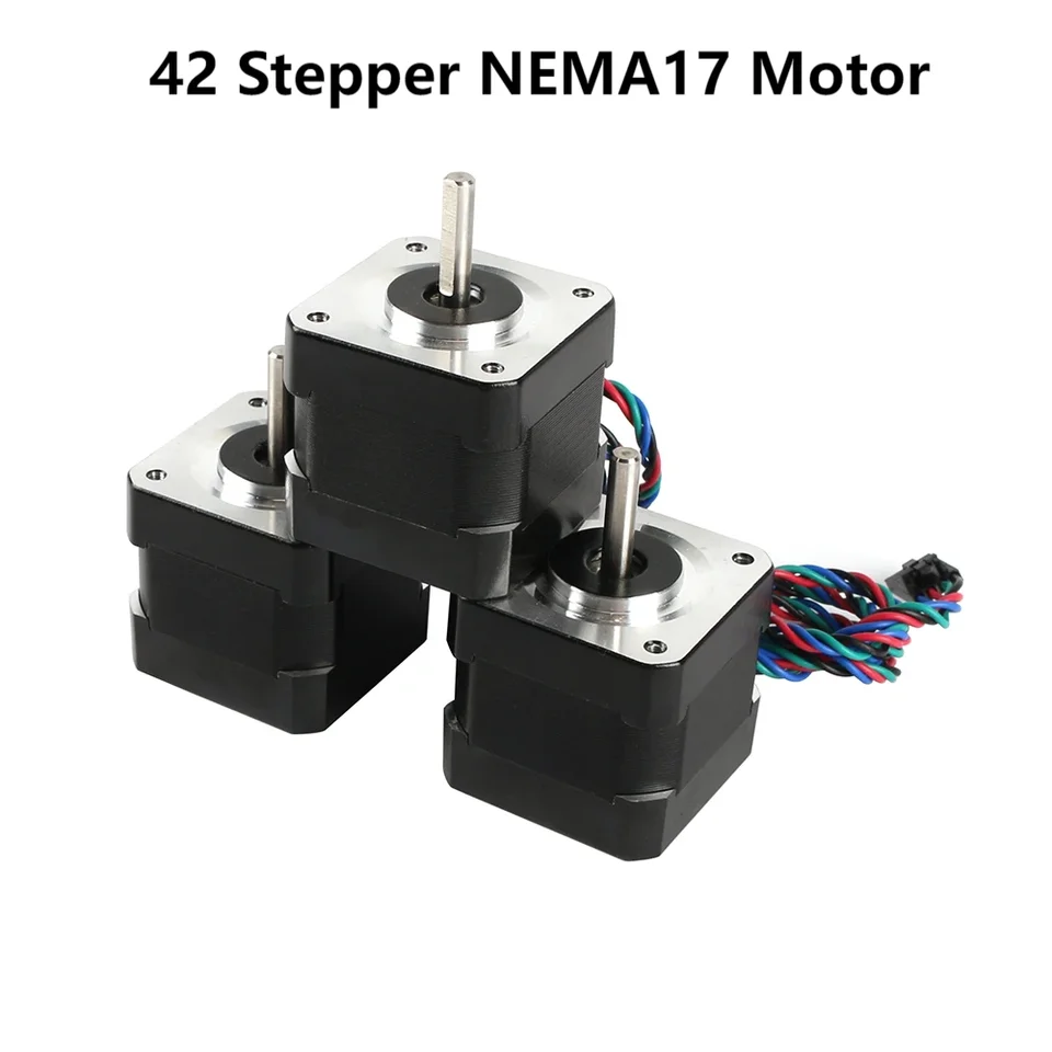 42 Krokový NEMA17 Motor Motor Motor 3D tlačiareň X-os y-os 1,8 stupňa 1,5A 2 fáza 4 drôty Motor pre Prusa I3 Mk2 Mk3 Mk3s