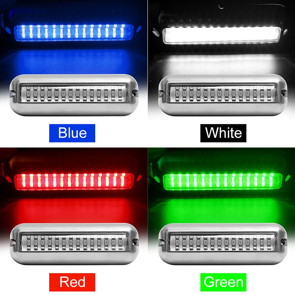 42-LED MORINE NAVIGATION SVETLO ZLATNÁ OCELNÁ MNODAJNÁ LAMP