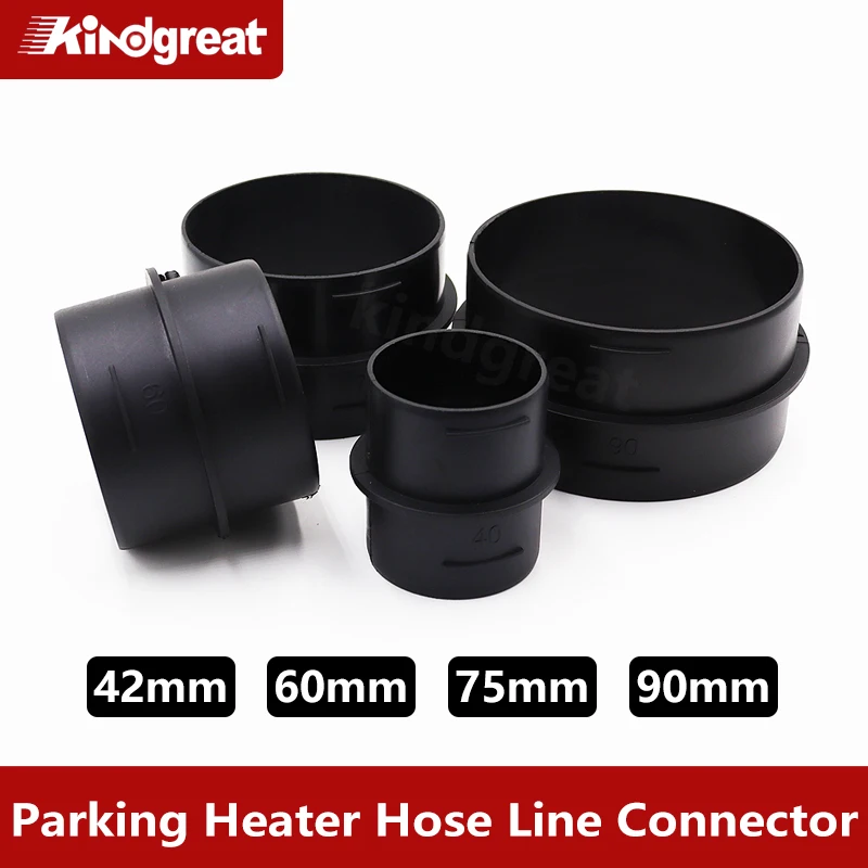 42 mm 60 mm 75 mm 90 mm hriečník automobilov Koludník pre potrubie Vzduch parkovací ohrievač hadicový konektor pre Webasto Eberspacher Ducting Connect