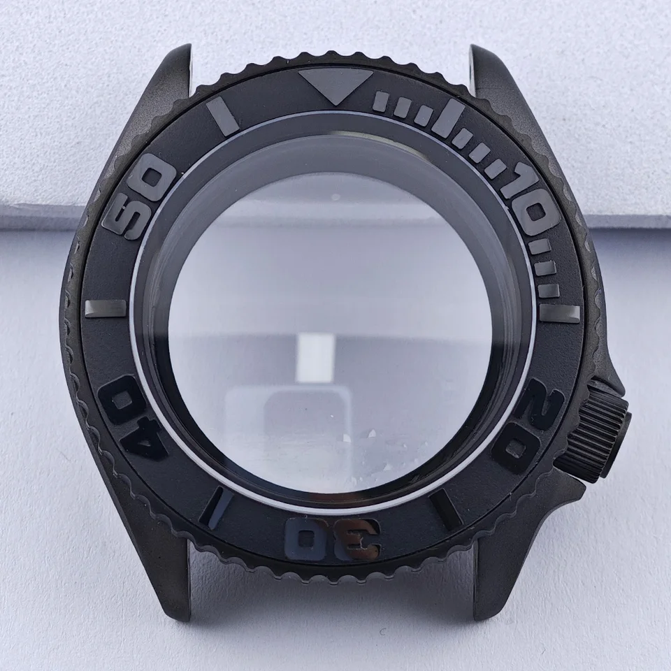 42 mm vysokokvalitný muž Watchsteel puzdro Čierne nerezové puzdro sa hodí