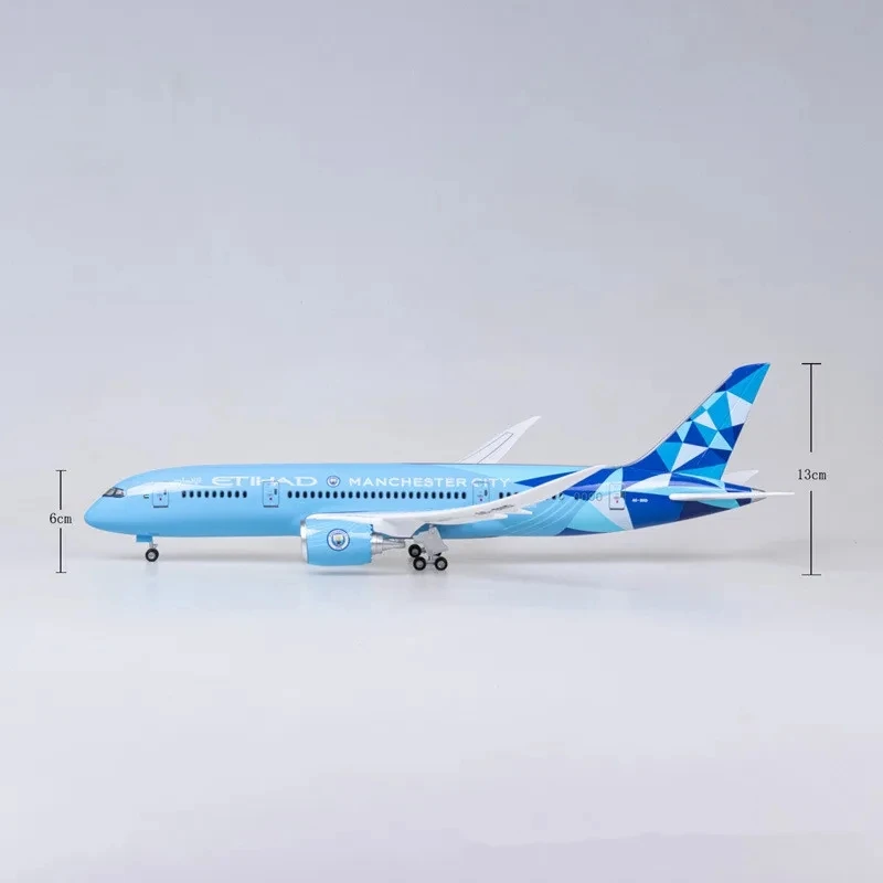 43 cm 1: 130 Model Diecast Model v mierke Etihad Airways Boeing 787 Manchester City Livery Resin Lietadlo Airbus Zbierka Zobraziť darčeky