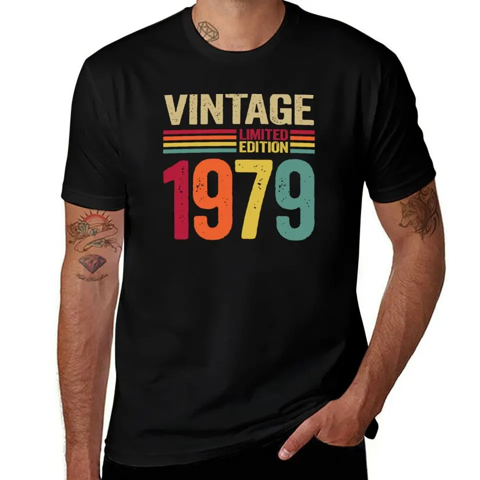 43 rokov staré darčeky Vintage 1979 43. narodeniny darčekové tričko Essential T košeľa vlastné tričko pánske tričká Top kvalita