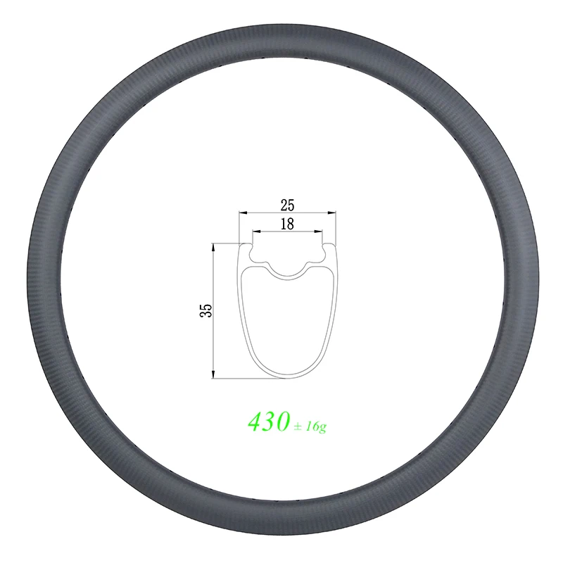 430G 700C 38 mm Clincher bezdušový disk Uhlíkový lem 25 mm široký UD 12k 3k kep