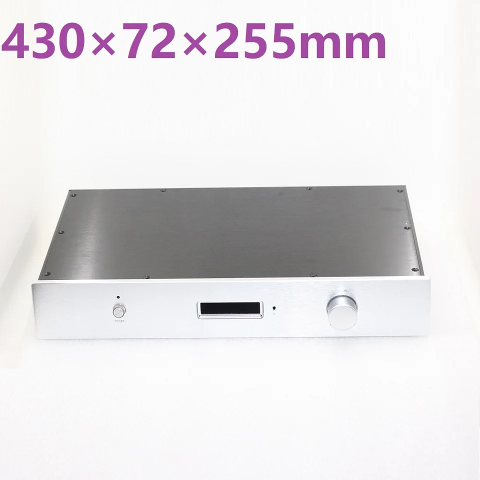 430x72x255 mm DIY hliníkový amp podvozok AK4497EQ DUAL CONTROL ELODIZED AUDIO SHELPLIFTIVE PUSE BABLED CBINET DAC DAC DAC DAC