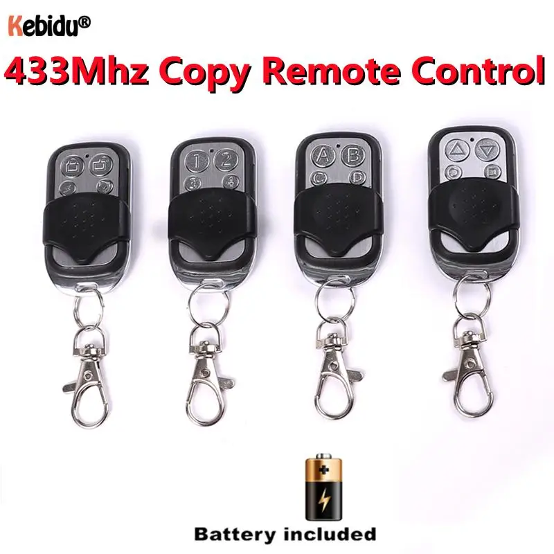 433 MHz 4 kanálový garážový otvárač dverí RF diaľkové ovládanie s batériou 12V 27A 433,92 MHz Duplicator Clon Copy Code Free Shippppppping