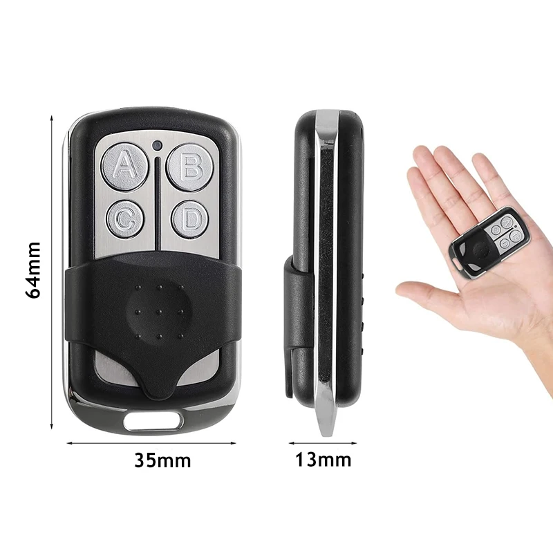 433 MHz Universal Clone Clone Copy Copy Funkcia 433MHz RF Pánový vysielač Auto duplikátor garáž Univerzálne diaľkové ovládanie