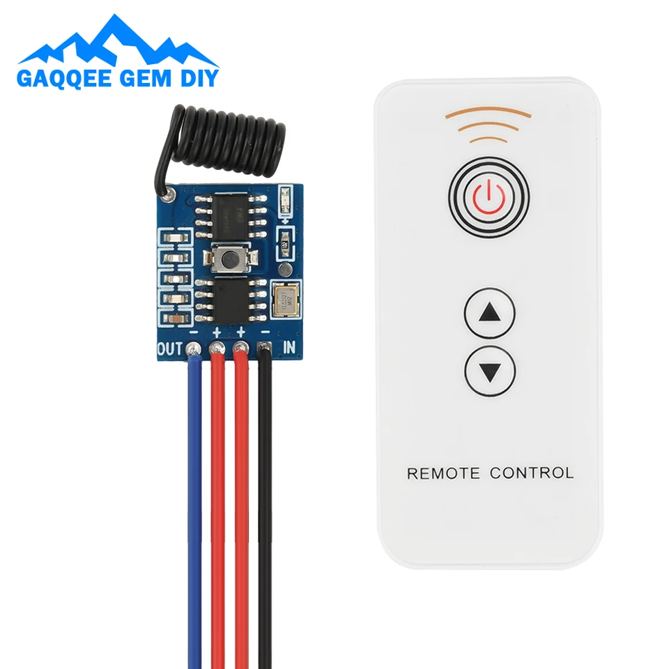 433 MHz Wireless Modul diaľkového ovládania bezdrôtového diaľkového prepínača LED ovládača LED ovládača Blikajúci jas Blikajúca jasné nastavenie dýchacieho svetla